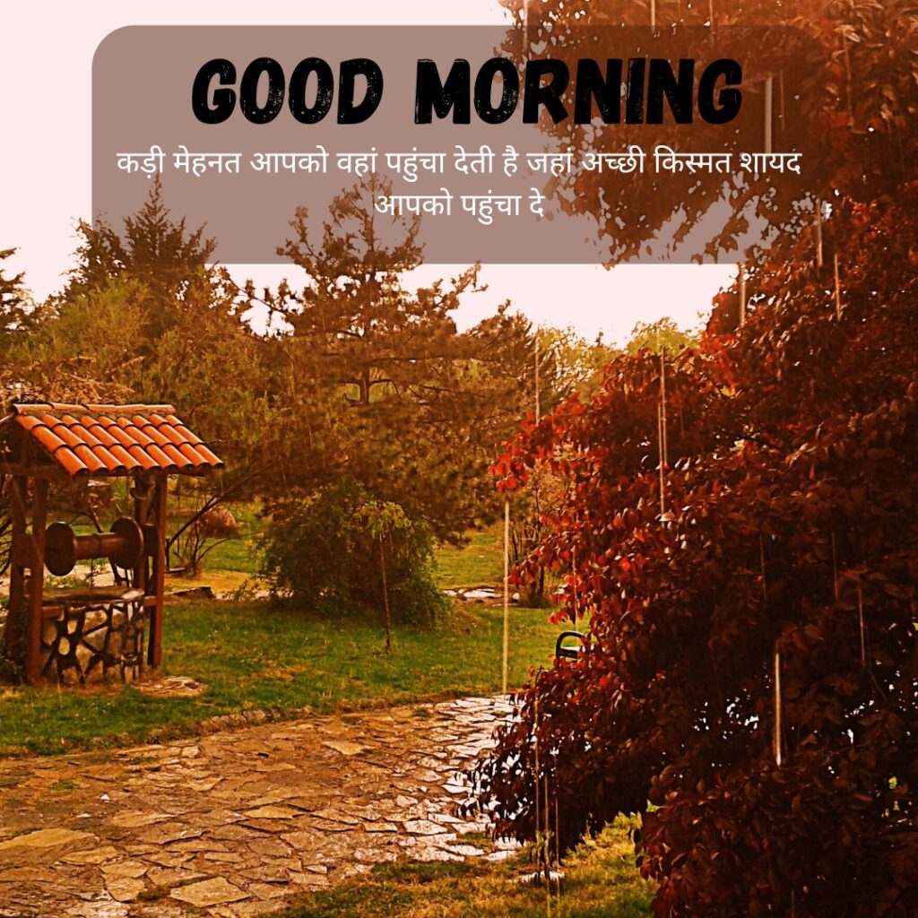 Beautiful GOOD MORNING images in hindi with quotes for WhatsApp